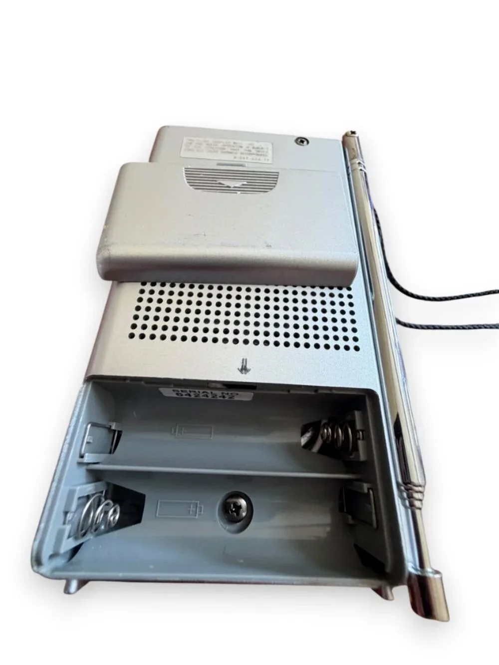 Sony ICF-S10MK2 Portable FM AM Radio Silver Vintage Tested & Working